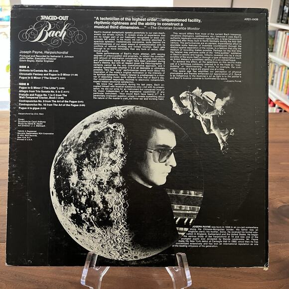 Joseph Payne ‎Spaced-Out Bach Vinyl LP 1974 RCA QuadraDisc ARD1-0439 - Picture 8 of 8